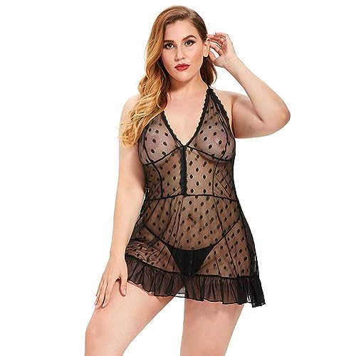 Ensemble lingerie érotique pyjama sexy grande taille femme