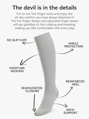 Image of 3 Pairs Women & Men's Compression Socks 15-20mmHg Support Stockings