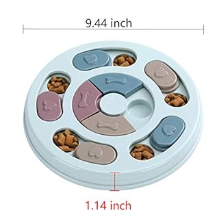 DR CATCH Dog Puzzle,Dogs Food Toys for IQ Training & Mental Enrichment,Dog Treat Puzzle(Blue)