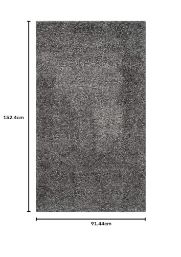Image of Shaggy Floor Carpets for Living Room, Elegant Bed Side RunnerBedside Carpet, Pooja Room Carpet, (3x5 Feet, Grey)