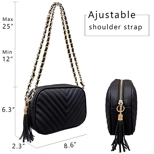 Small Crossbody Purses for Women Quilted Crossbody Shoulder Handbags Trendy Clutch Purse Camera Bag4