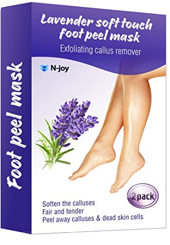 Foot Peel Mask (2 Pairs) - Exfoliating Sock Foot Mask - Calluses and Dead Skin Remover - Get Baby Smooth feet in 5-7 Days - Foot Care that you Deserve