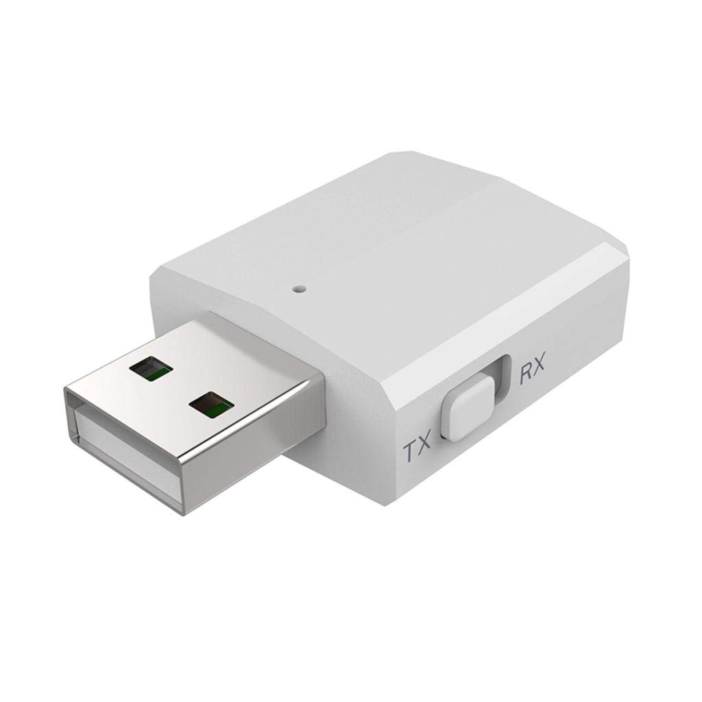 3 in 1 bluetooth 5 0 usb bluetooth adapter audio receiver transmitter whiteusb bluetooth adapters dongles home networking connectivity computers tablets