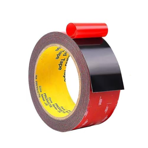 Image of Double Sided Tape Heavy Duty, Strong Adhesive vhb 5952 Mounting Tape 2 IN x 18 FT, Waterproof Foam Tape for Automotive Trim, Indoor & Outdoor, Poster, Walls, LED Strips, Home Office and Car Decor
