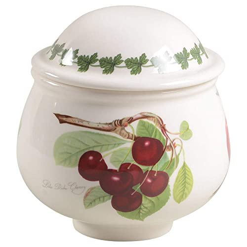 Portmeirion Pomona Sugar Bowl & Lid W/Laurel Band