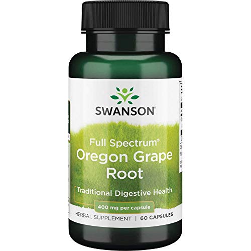 Swanson Full Spectrum Oregon-Grape Root 400 Milligrams 60 Capsules