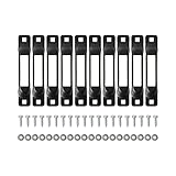 NJTYJE E-Track Single Slot Tie-Downs E-Track Single Slots E-Track Single Strap Tie Down Anchors for E-Track Ratchet Cam Straps Tie Down Cargo Vans Trucks Pickups (10-Pack)