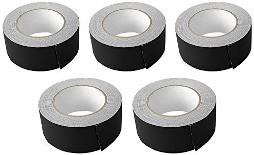 Rockville (5) Rolls Pro Audio/Stage Wire Rock Gaff Black Gaffers Tape 2