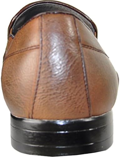 bravo! Men's Fashion Slip On Loafer Klein-3 Dress Shoes Leather Lining Pointy Toe Brown Size 16M | Image 2