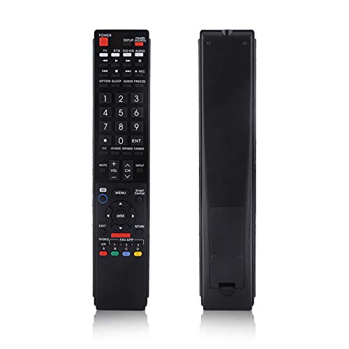 Mando a Distancia de Repuesto GB118WJSA para TV Compatible con Sharp LC-60LE832U LC-60LE830U LC-70LE650U LC-60LE650U LC-70C7500U LC-60C7500U LC-80C6500U, Accesorios de Televisión