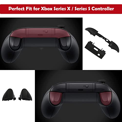 Cemobile Black LB RB LT RT Triggers Buttons Bumpers Replacement Compatible With Xbox Series X Series S Controller, T6 T8 Screwdriver Spudger Prying Repair Tool Kits