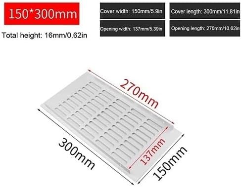 Grille d'aération rectangulaire design en alliage d'aluminium durable