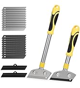 EHDIS Razor Blade Scraper,4 Inch Razor Blade Scraper Tool Tile Paint Scraper Floor Wall Paper Rem...