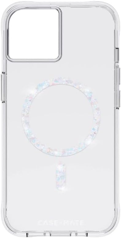 Case-Mate iPhone 14 Pro Case - Clear Twinkle Diamond [10ft Drop Protection] [Compatible with MagSafe] Magnetic Cover with Cute Bling Sparkle for iPhone 14 Pro 6.1", Anti-Yellow, Anti-Scratch, Slim image 3