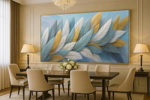 Impression sur toile plumes affiches abstraites de salon