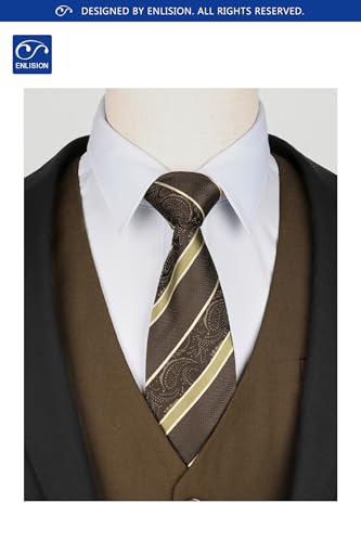 Image of Enlision Men's Suit Vest Business Formal Dress Waistcoat Solid Color Vest for Suit or Tuxedo