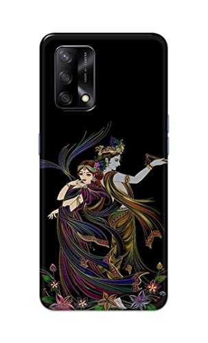 Image of Lord Radha and Krishna Hard Back Case Cover for Oppo F19 / Oppo A74 4G Back Cover -(J5) VNS2223