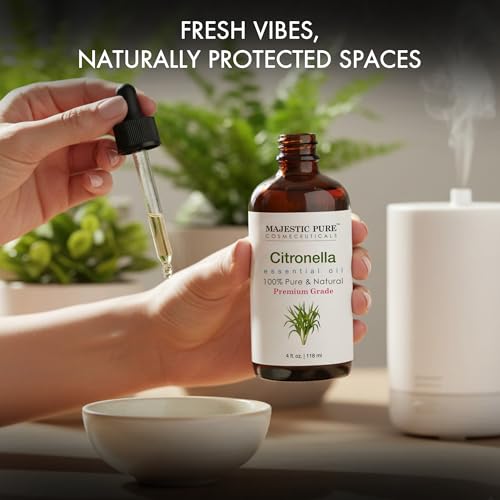 Image of Majestic Pure Citronella Essential Oil for Diffuser - 4 Fl Oz