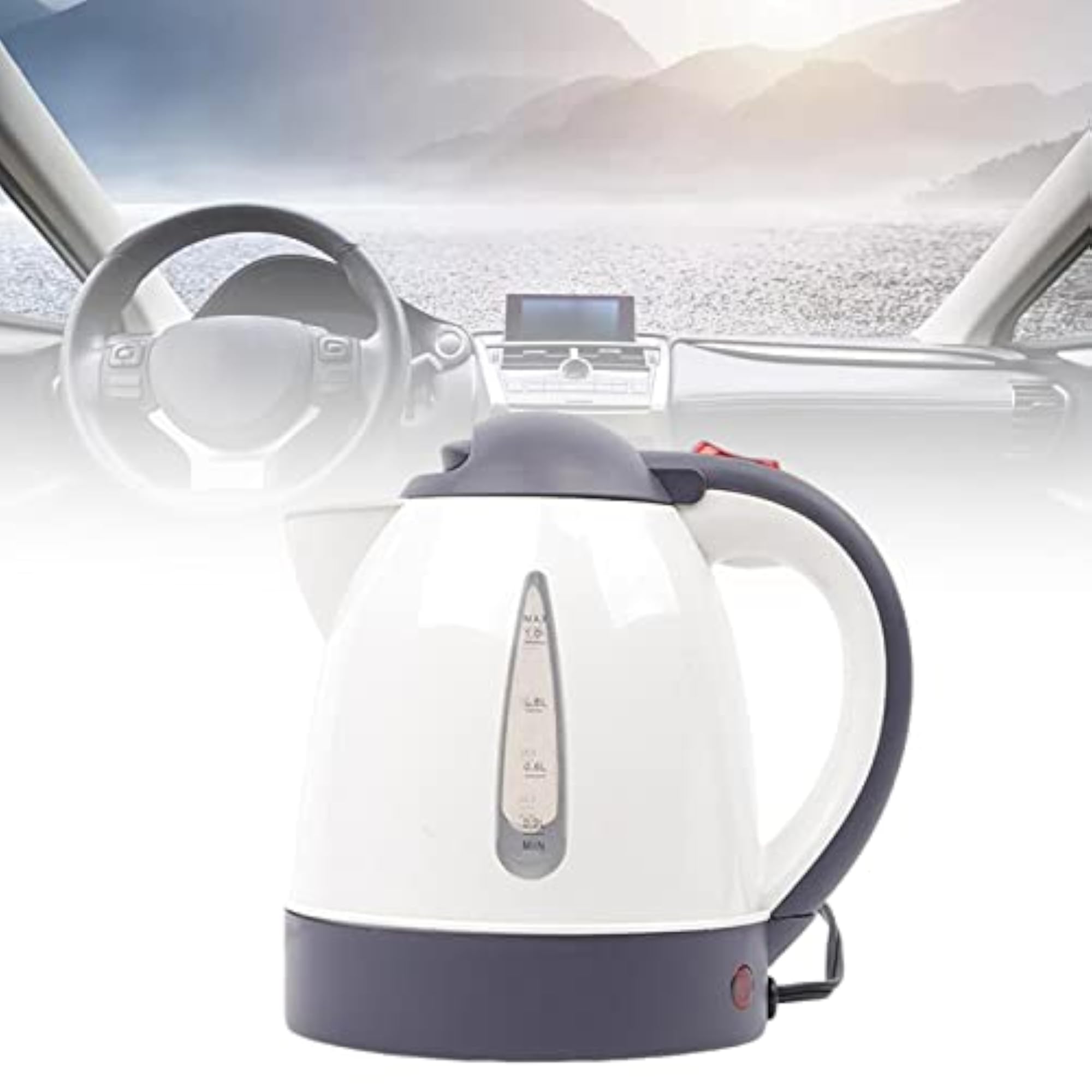 1L Car Electric Kettle Drinking Mug for Hot Self Driving Tour