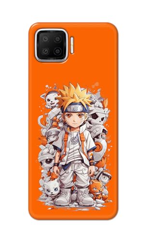 Image of PRINTFIDAA Printed Hard Back Cover Case for Oppo F17 Back Cover (Famous Anime Cartoon Character) -112