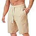 Boys Gym Shorts Work Out Shorts Outdoor Fashion Sport Gym Athletic Shorts Drawstring Elastic Waist Workout Short with Pockets Shorts 5 Inch Inseam Beige 2X
