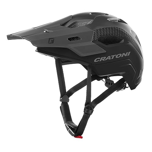 Fanale posteriore opzionale Cratoni Casco unisex C-Maniac per adulti, nero opaco, taglia L