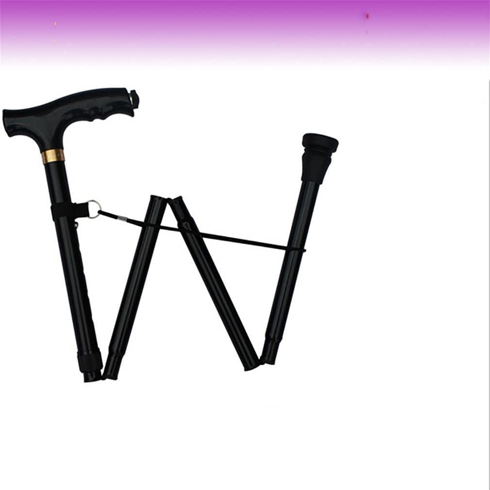 Muletas Telescopicas Antideslizantes Baston Plegable Muy Ligero y Compacto de Viaje Regulable con Luces LED para Artritis, Ancianos, Seniors & Handicap The New