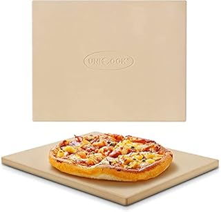 Unicook Heavy Duty Cordierite Pizza Stone, Baking Stone for Bread, Pizza Pan