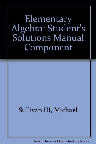Student Solutions Manual - Component