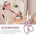 Koqye 7.8-Inch Pink Rhinestone Scissors - Stainless Steel Cute Scissors for Office, Crafting & Home - Decorative Bling Handle Paper Cutting Tool (Pink - 1 Pack)