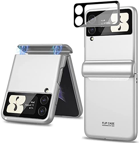 Coque Galaxy Z Flip 3 antichoc rigide argent avec protection charnière