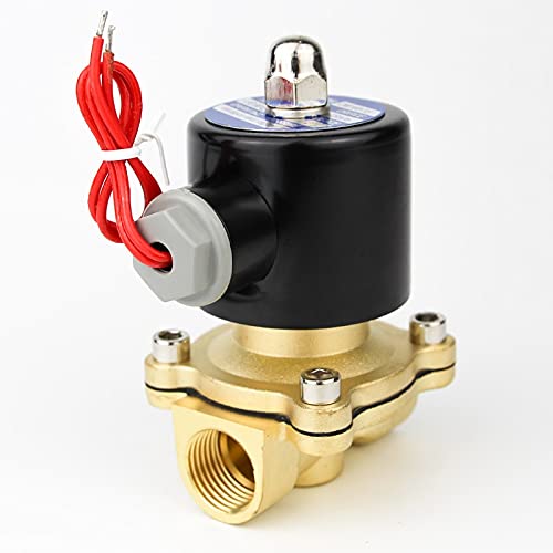 Electroválvula eléctrica de 1/4", 3/8", 1/2", 3/4", DN8/10/15/20/25/50, Normalmente Cerrada, neumática, for Agua, Aceite, Aire y Gas, 12 V, 24 V, 110 V y 220 V | Ac110v,DN40
