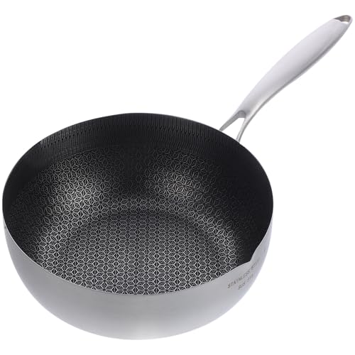 Casserole en acier inoxydable 18 cm avec revêtement alvéolé durable