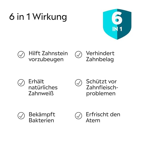 LISTERINE Total Care Zahnstein-Schutz 500 ml, schützende Mundspülung gegen Zahnstein mit 6 in 1 Wirkung, antibakterielles Mundwasser schützt vor Zahnfleischproblemen, bis zu 24h frischer Atem
