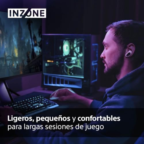 Miniatura 4 de Sony Inzone Buds, Auriculares True Wireless Gaming, Transceptor De Baja Latencia, Compatible Con Pc Y Ps5, 360 Spatial Sound, Ligeros Y Cómodos, Noise Cancelling, Micrófono Ia, 24 Horas Batería