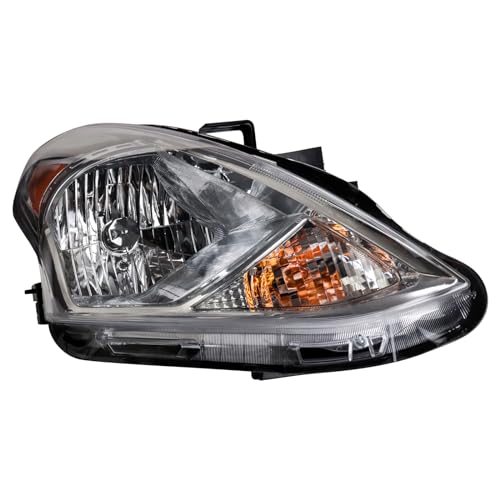 Image of TRQ Passenger Side Headlight Assembly Compatible with 15-19 Nissan Versa NI2503230