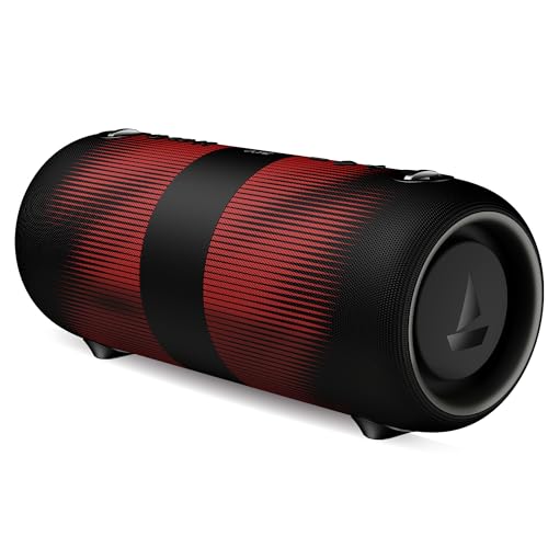 Image of Boat Stone 1200 Pro, 60W Boat Signature Sound, 76.2mm Drivers, TWS,7.5H Battery, Built-in Mic, Carry Strap,IPX6, Bluetooth Speaker, Wireless Speaker, Portable Speaker (Twilight Black)
