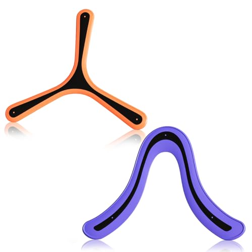 DIFLAX 2 Piezas Boomerang, Boomerang Niños, Juegos al Aire Libre, Frisbee, Frisbee Niños, Bumerang, Juguete Volador, para Niños y Adultos Principiantes