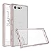Produktbild Sony Xperia X Compact Handy Tasche, FoneExpert® Ultra Air Hybrid Air-Cushion Kantenschutz Technologie - Bumper Case Durchsichtige Rückschale Hülle Cover schutzhülle für Sony Xperia X Compact (Crystal Rose)
