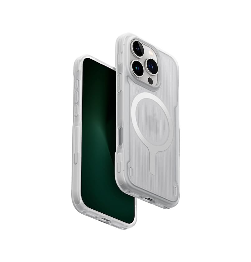 Coque iPhone 16 Pro UNIQ antichoc fin de la recherche dans le noir avec MAGCLICK