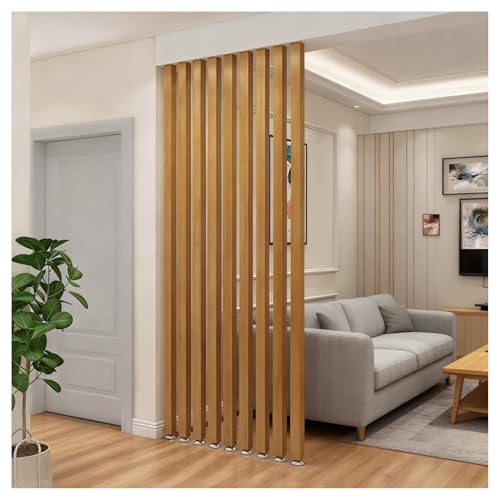 Cloison de séparation réglable bois hauteur 213 cm largeur 1,2 m à lattes - 2
