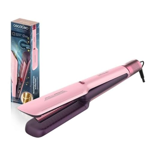 Cecotec Piastra Asciugacapelli Air Lisse Cotton Candy. Motore Brushless 600W, da Bagnati a Asciutti, Temp. Máx 230ºC, Ionica e Air&Care, Filtro Estraibile, Schermo, Blocco Piastre, Protegge i Capelli