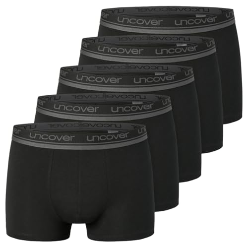 Uncover by Schiesser - Cotton - Retro Short/Pant - 5er Pack (L Schwarz)