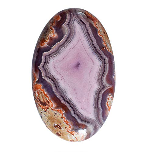 Agate naturelle violette 33mm pour créer un pendentif de méditation