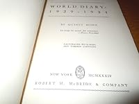 World diary;: 1929-1934, B0006AMPM0 Book Cover