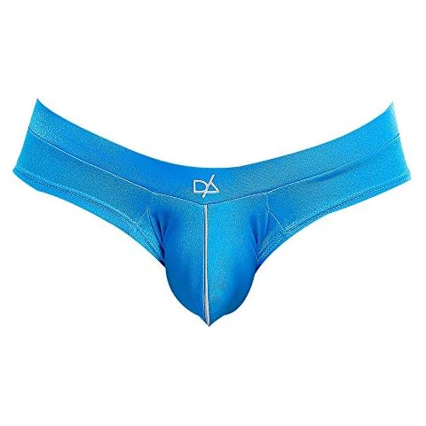 Daniel Alexander Sexy Micro Thong Mens Underwear Pouch Enhancing Low Waist Bikini Brief Lingerie Turquoise Cover