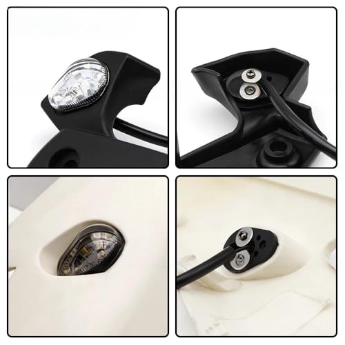 Mini clignotant moto universel à haute visibilité LED