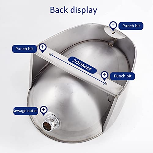 Bagni Moderni WC en Acero INOX para Uso doméstico, WC de pared comerciales, WC públicos con descarga vertical con o sin inducción, color Silver Suit G miniatura 3