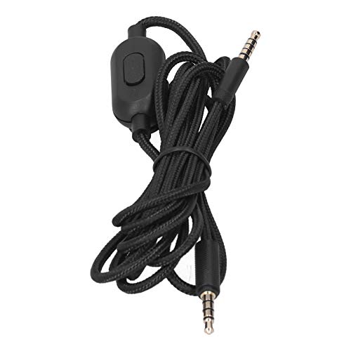 PUSOKEI Audio-Aux-Kabel für Logitech Wired G433 G233 G Pro G Pro X Gaming-Headsets, Lautstärkeregler mit Lautstärkeregelung und Mikrofonsteuerung Cover