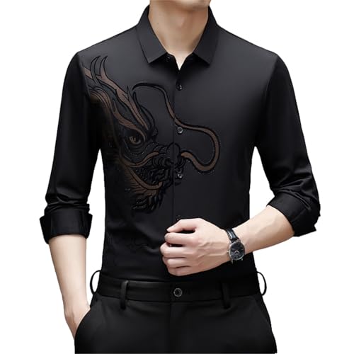 Chemise sans repassage pour homme coupe ample et finitions sans couture